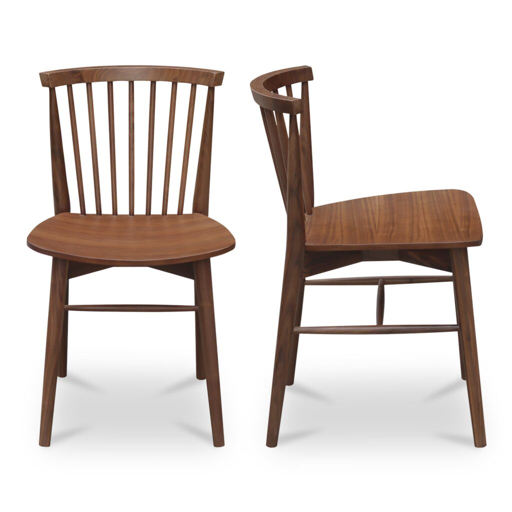 Marley Dining Chair Walnut-Set of Two - Image 3