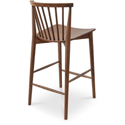 Marley Counter Stool Walnut FC-1014-03 FC 1014 03 Marley diagL back shadsilo