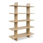 Casey Large Bookcase Rustic Oak FC-1015-24 FC 1015 24 Casey diagR shadsilo