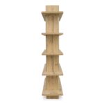 Casey Large Bookcase Rustic Oak FC-1015-24 FC 1015 24 Casey side right shadsilo