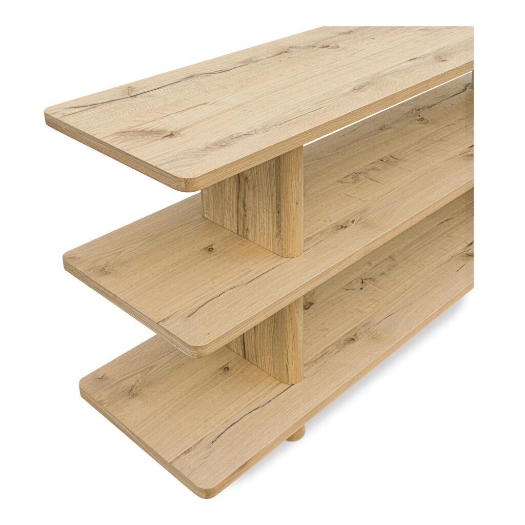 Casey Small Bookcase Rustic Oak - Image 4