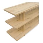 Casey Small Bookcase Rustic Oak FC-1016-24 FC 1016 24 Casey closeup shadsilo