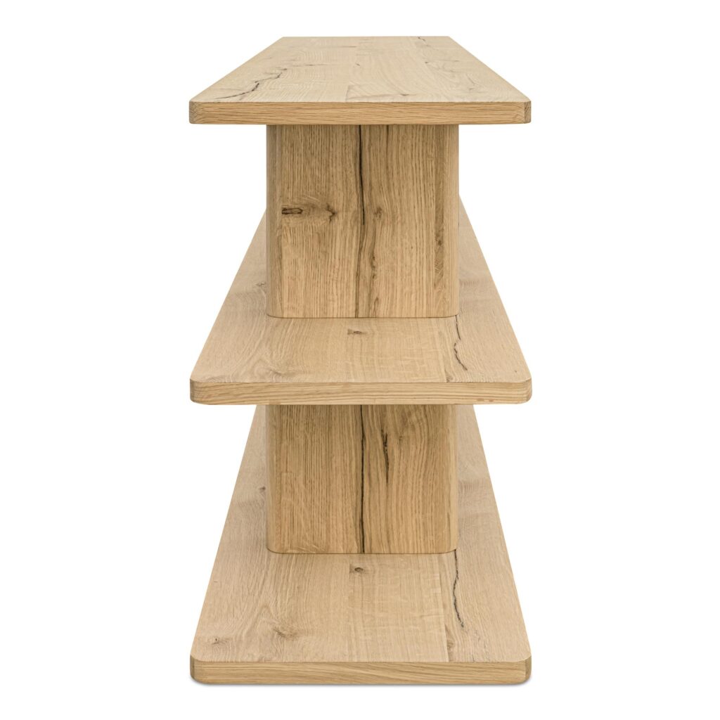 Casey Small Bookcase Rustic Oak - Image 3