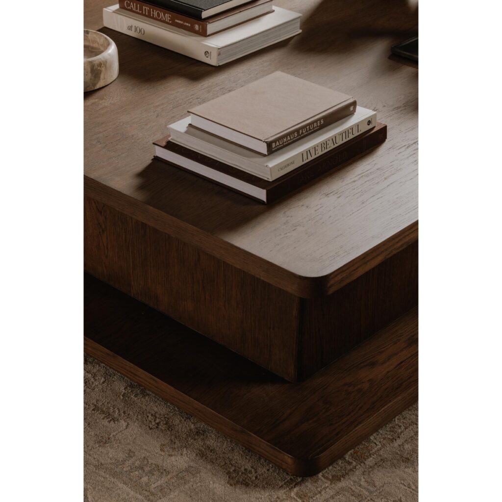 Casey Large Coffee Table Dark Brown - Image 8