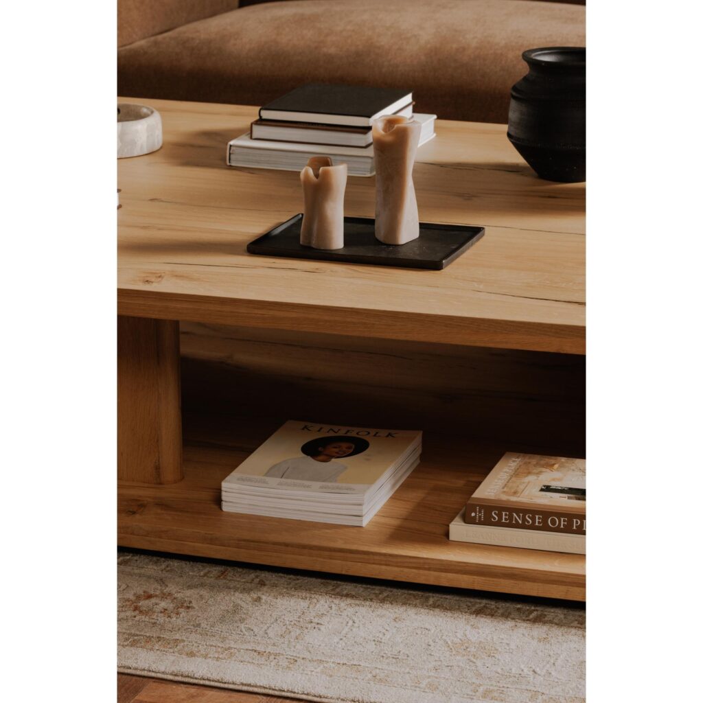 Casey Large Coffee Table Rustic Oak - Image 8