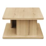 Casey Small Coffee Table Rustic Oak FC-1018-24 FC 1018 24 Casey side right shadsilo