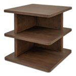 Casey Side Table Dark Brown FC-1019-20 FC 1019 20 Casey diagL shadsilo