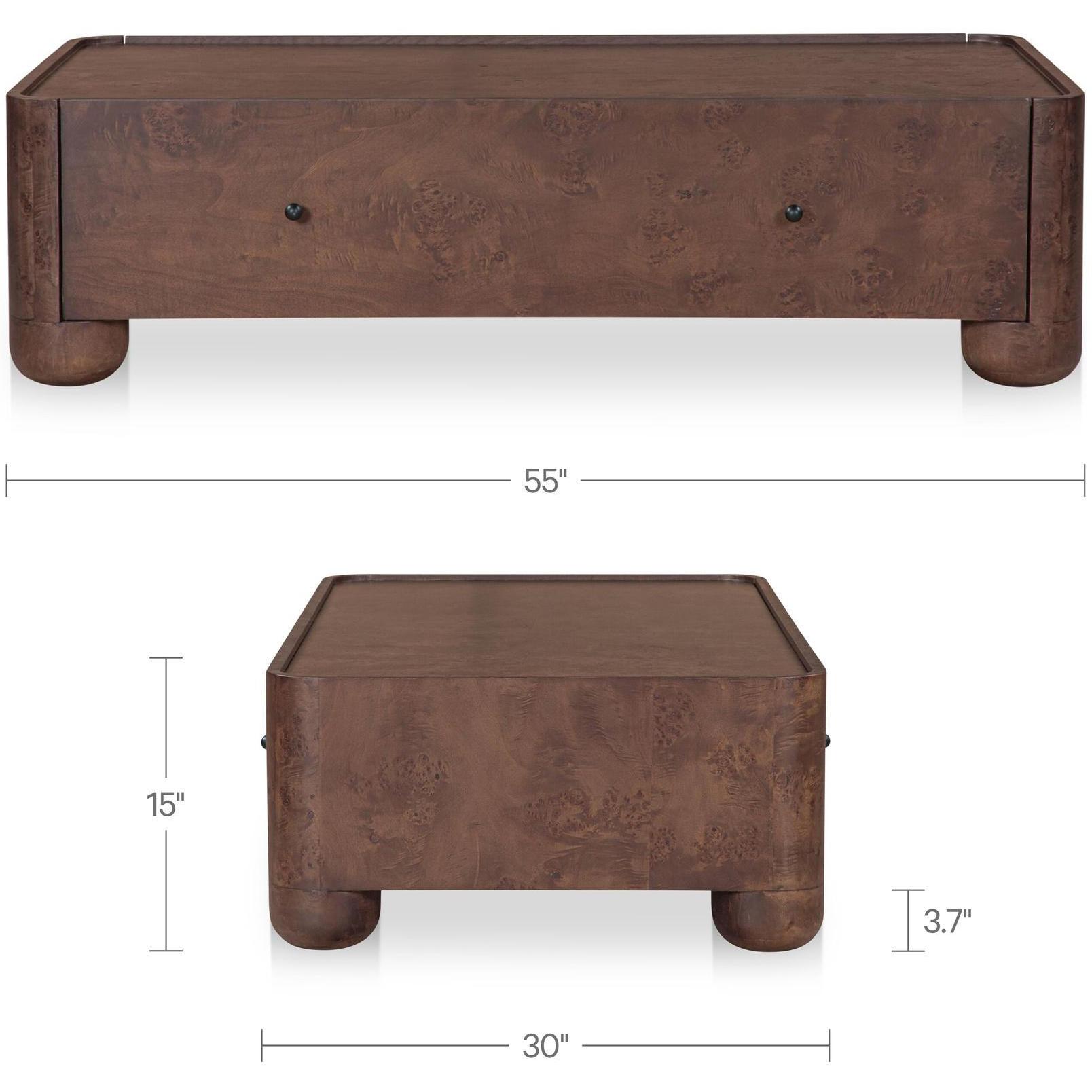 Gibson Coffee Table Burl 3 Gibson Coffee Table Burl - Image 3