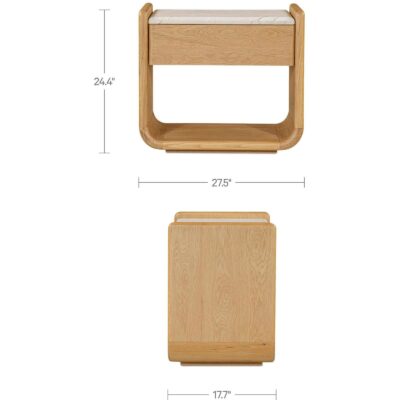 Enns Nightstand Natural 5 Enns Nightstand Natural FC-1023-24 FC 1023 24 70 dim