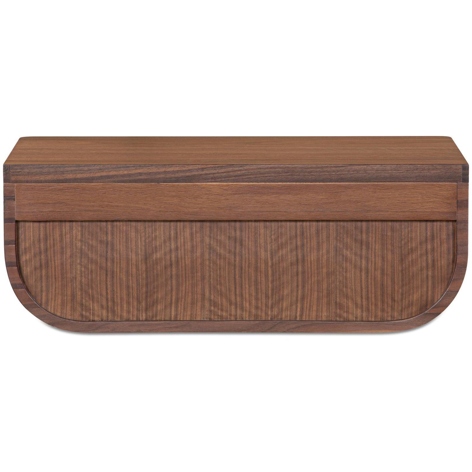 Hettie Floating Nightstand Dark Brown 3 Hettie Floating Nightstand Dark Brown - Image 3