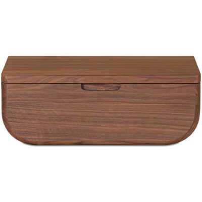 Hettie Floating Nightstand Dark Brown