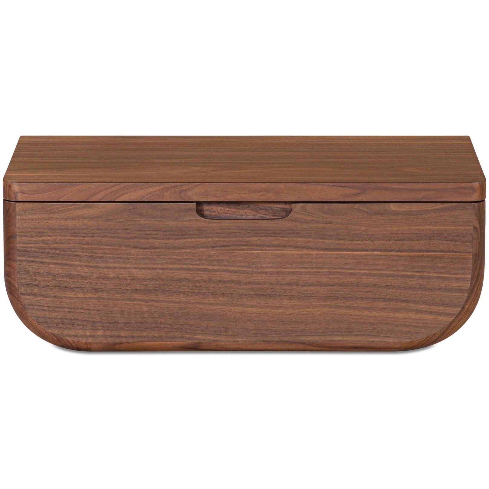 Hettie Floating Nightstand Dark Brown 1 Hettie Floating Nightstand Dark Brown