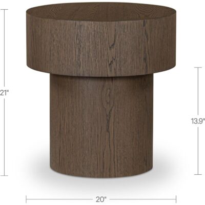 Corey Side Table Dark Brown 5 Corey Side Table Dark Brown FC-1025-20 FC 1025 20 70 dim