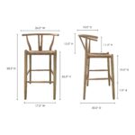 Ventana Counter Stool Natural FG-1018-24 FG 1018 24 70