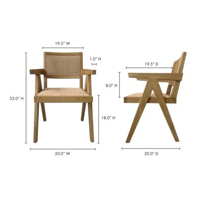 Takashi Chair Natural - Set of Two FG-1022-24 FG 1022 24 70