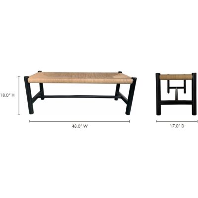 Hawthorn Bench Small Black 19 Hawthorn Bench Small Black FG-1027-02 FG 1027 02 70