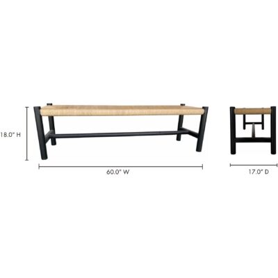Hawthorn Bench Large Black 19 Hawthorn Bench Large Black FG-1028-02 FG 1028 02 70
