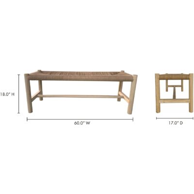 Hawthorn Bench Large Natural FG-1028-24 FG 1028 24 70