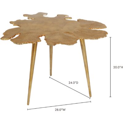 Amoeba Side Table Gold FI-1006-32 FI 1006 32 70