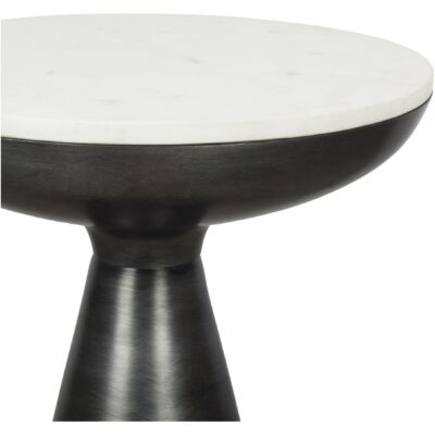 Font Side Table White Marble 7 Font Side Table White Marble FI-1032-18 FI 1032 18 02