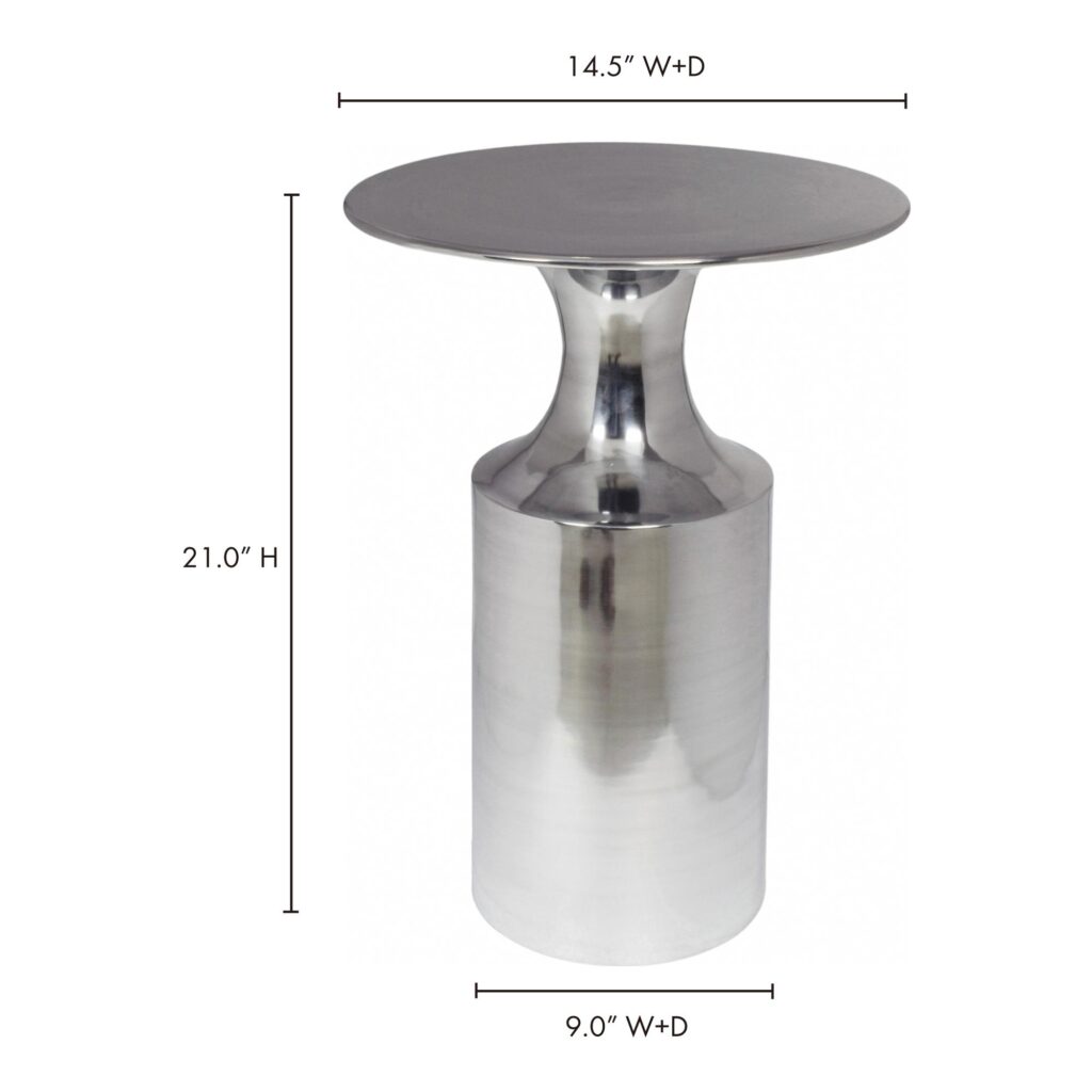 Rassa Accent Table Polished Silver - Image 6