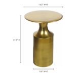 Rassa Accent Table Zinc FI-1105-54 FI 1105 54 70