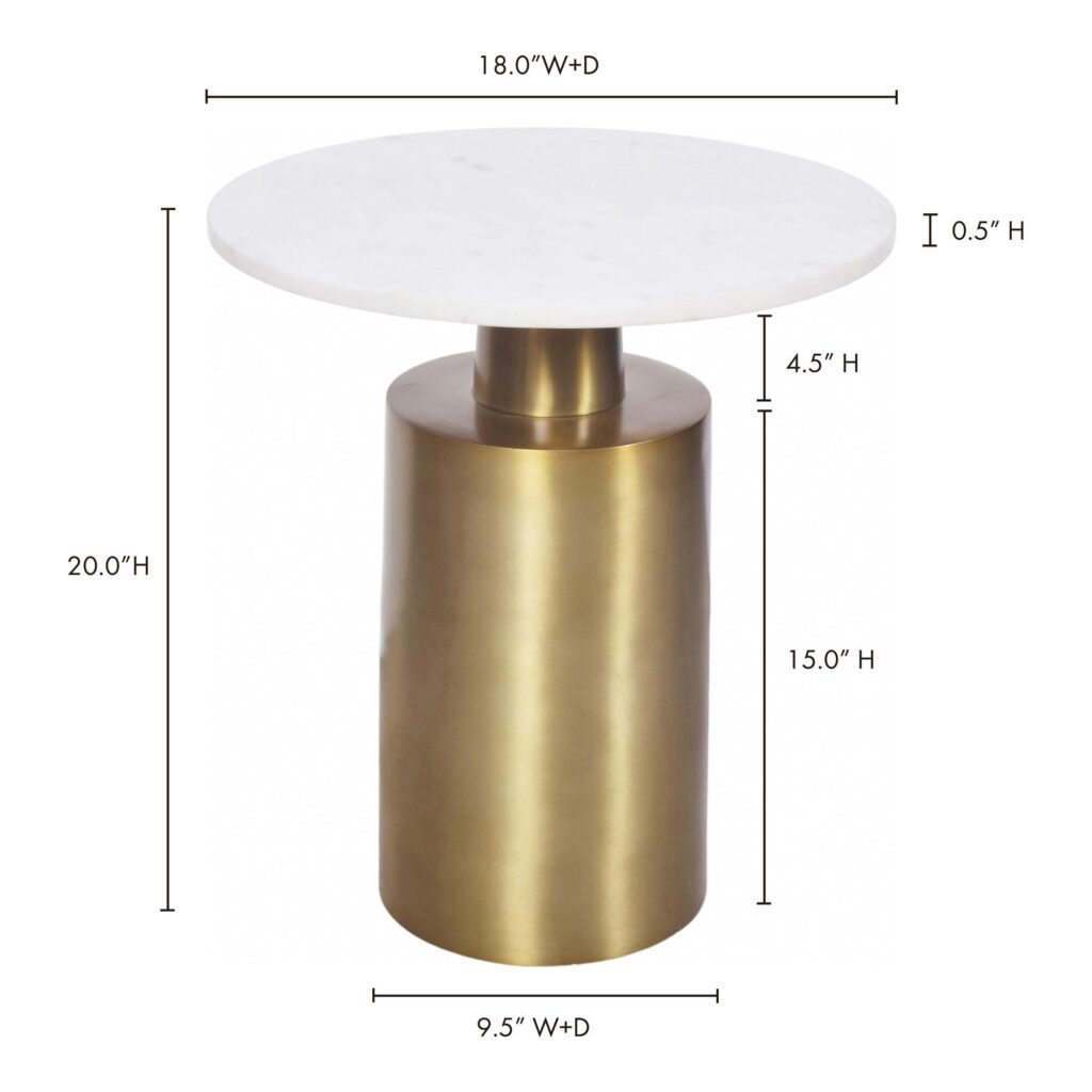 France Accent Table Gold - Image 6