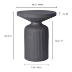 Yoli Side Table Black FI-1112-02 FI 1112 02 70