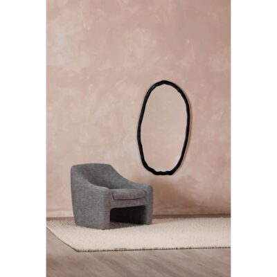 Foundry Oval Mirror Black 8 Foundry Oval Mirror Black FI-1113-02 FI 1113 02 30