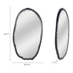 Foundry Oval Mirror Black FI-1113-02 FI 1113 02 70