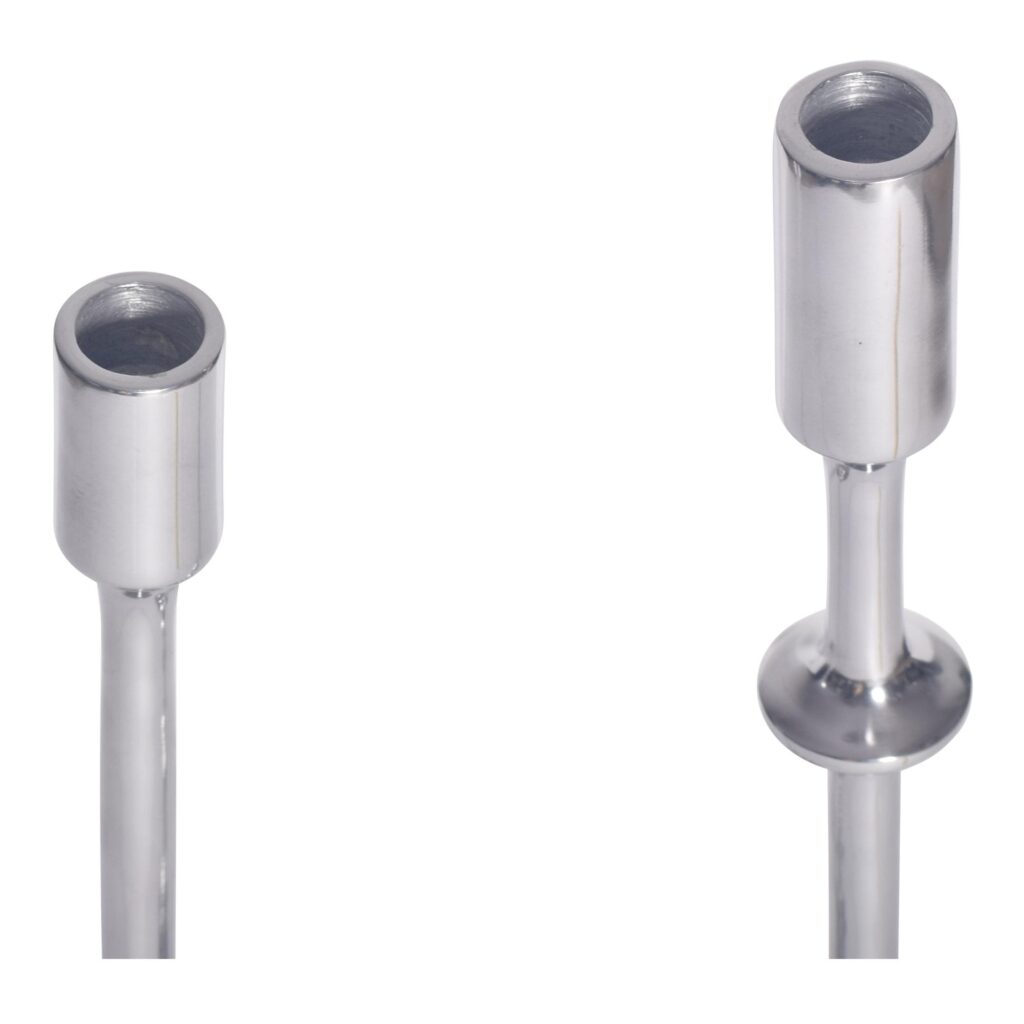 Irie Candle Holders - Set Of Two Silver - Image 2
