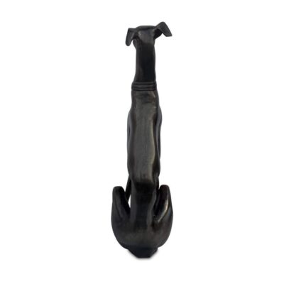 Duke Cast Aluminum Sculpture Black FI-1130-02 FI 1130 02 Duke back shadsilo