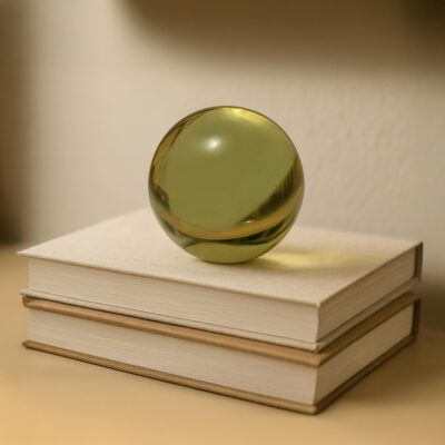 Bonn Cast Glass Decorative Object Olive FI-1131-16 FI 1131 16 00