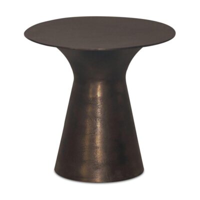 Bardo Outdoor Side Table Deep Bronze FI-1142-31 FI 1142 31 Bardo front top shadsilo