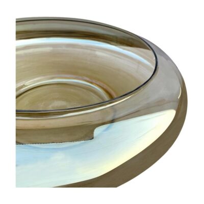 Polene Glass Bowl Large Smoky Brown FI-1144-03 FI 1144 03 Polene closeup shadsilo