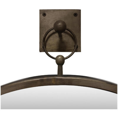 Cameo Mirror Aged Brass FI-1146-51 FI 1146 51 Cameo closeup shadsilo