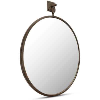 Cameo Mirror Aged Brass FI-1146-51 FI 1146 51 Cameo diagR shadsilo