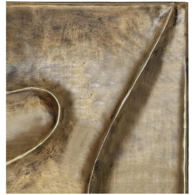Bode Wall Sculpture Aged Brass 14 Bode Wall Sculpture Aged Brass FI-1148-51 FI 1148 51 Bode closeup shadsilo