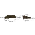 Quinn Sectional Cedar Green FO-1005-27 FO 1005 27 70