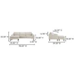 Quinn Sectional Oatmeal FO-1005-34 FO 1005 34 70