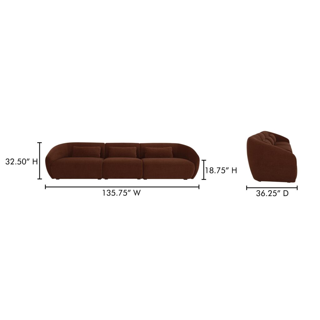 Amelia Modular Sofa Chestnut - Image 9