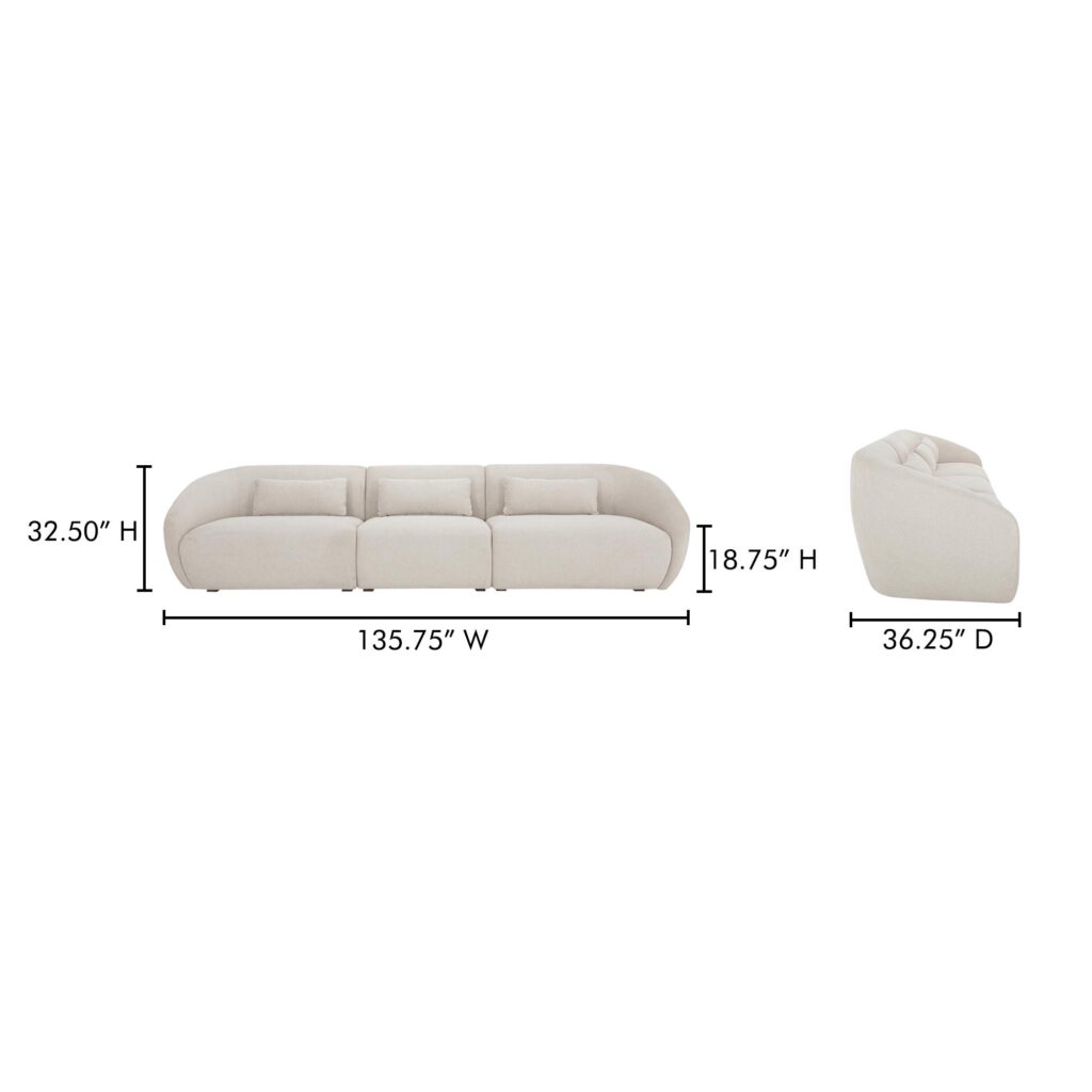 Amelia Modular Sofa Warm White - Image 9