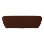Amelia Nook Modular Left Sectional Chestnut FO-1017-03 FO 1017 03 Amelia back silo