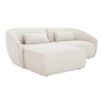 Amelia Nook Modular Left Sectional Warm White FO-1017-18 FO 1017 18 Amelia diagR silo