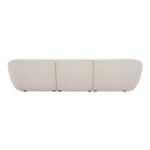 Amelia Lounge Modular Left Sectional Warm White FO-1019-18 FO 1019 18 Amelia back silo