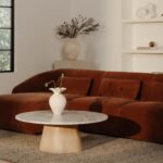 Amelia Lounge Modular Right Sectional Chestnut FO-1020-03 FO 1020 03 30
