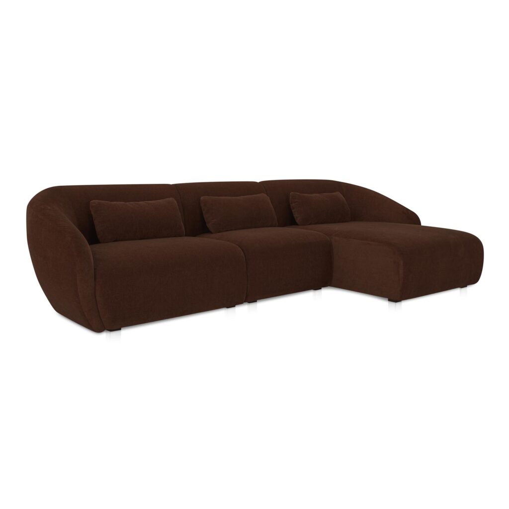 Amelia Lounge Modular Right Sectional Chestnut - Image 2