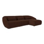 Amelia Lounge Modular Right Sectional Chestnut FO-1020-03 FO 1020 03 Amelia diagR silo