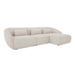 Amelia Lounge Modular Right Sectional Warm White FO-1020-18 FO 1020 18 Amelia diagR silo