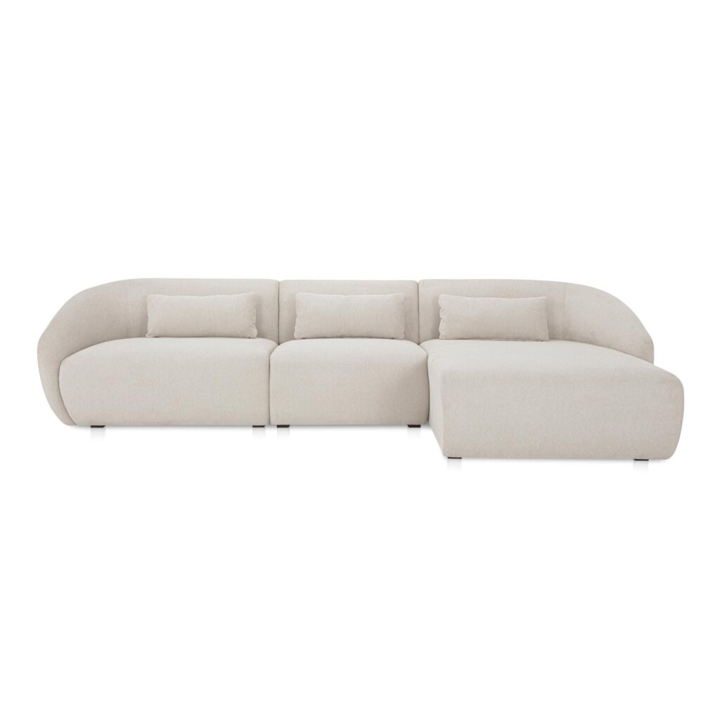 Amelia Lounge Modular Right Sectional Warm White